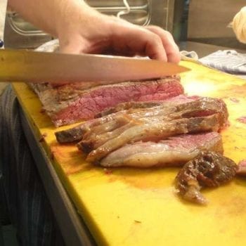 Cutting Flank Steak