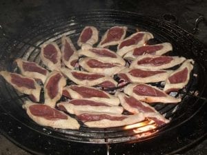 Duck Breasts on Fire
